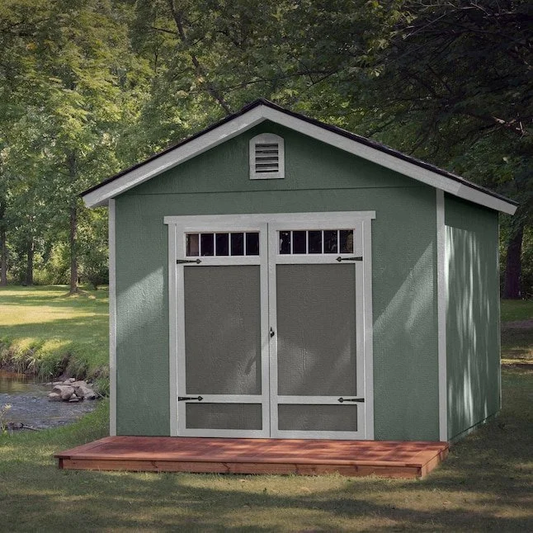 Heartland Asheville 10-ft x 12-ft Gable Style Wood Outdoor Storage Shed
