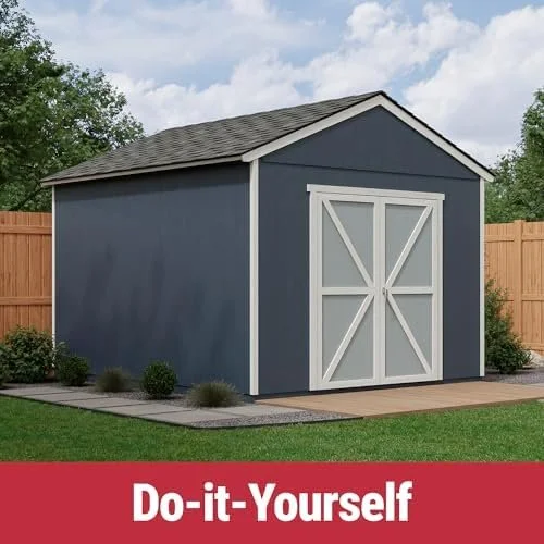Handy Home Products Rookwood 10×12 Do-It-Yourself Wooden Storage Shed