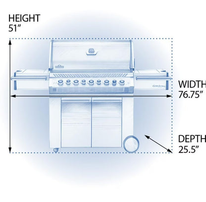 Napoleon Prestige PRO 665 Propane Grill with Rotisserie