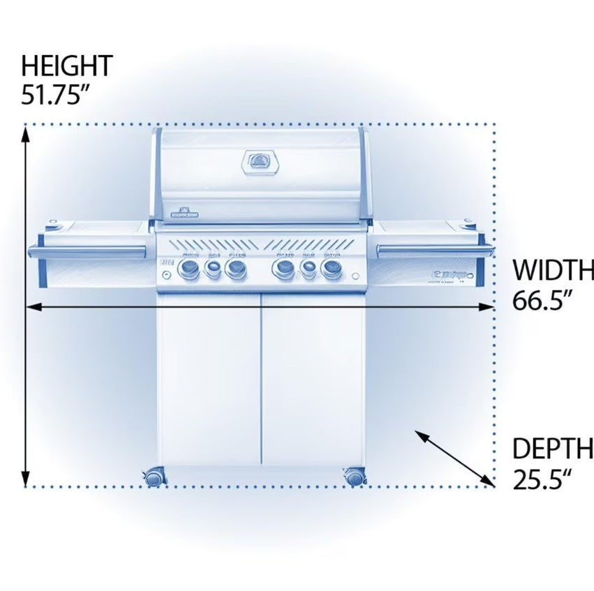 Napoleon Prestige PRO 500 Natural Gas Grill with Rotisserie