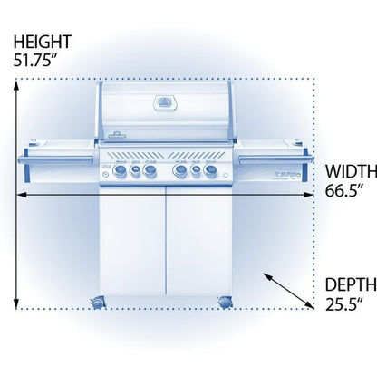 Napoleon Prestige PRO 500 Natural Gas Grill with Rotisserie