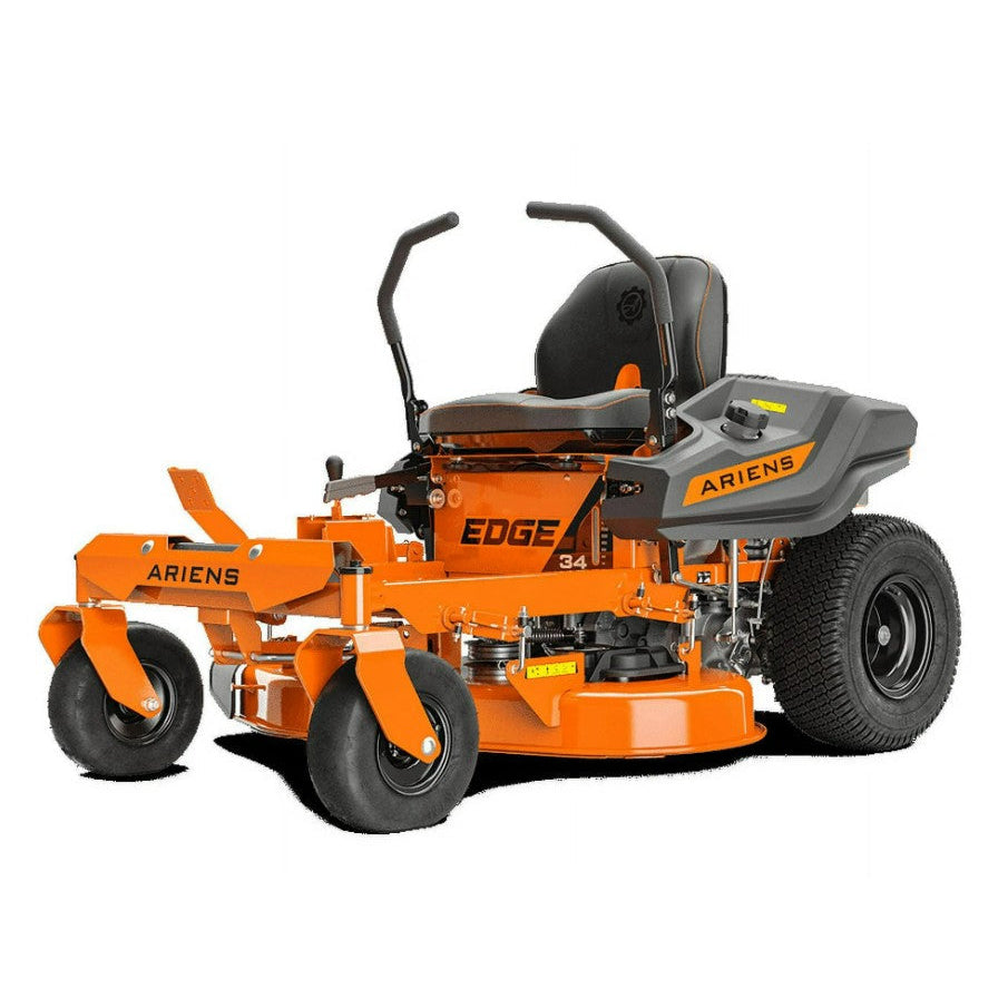 Orange Ariens zero-turn lawn mower on a white background