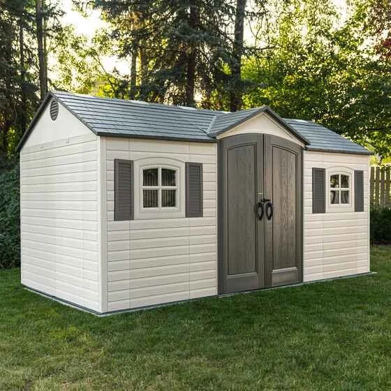 Lifetime 15x8 Storage Shed Kit w/ Floor - (60138)  With Foundation