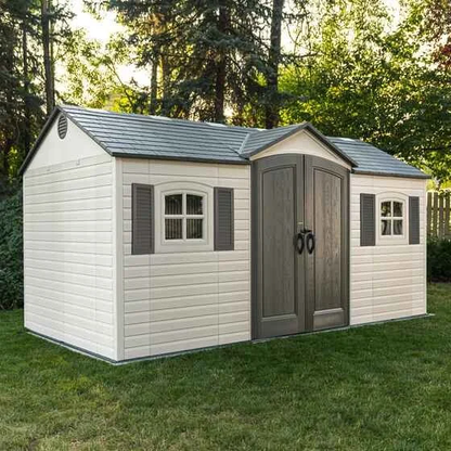 Lifetime 15x8 Storage Shed Kit w/ Floor - (60138)  With Foundation
