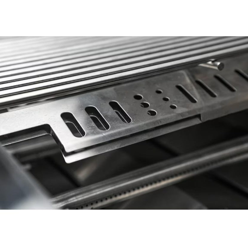 Close-up of a metallic running board on a vehicle