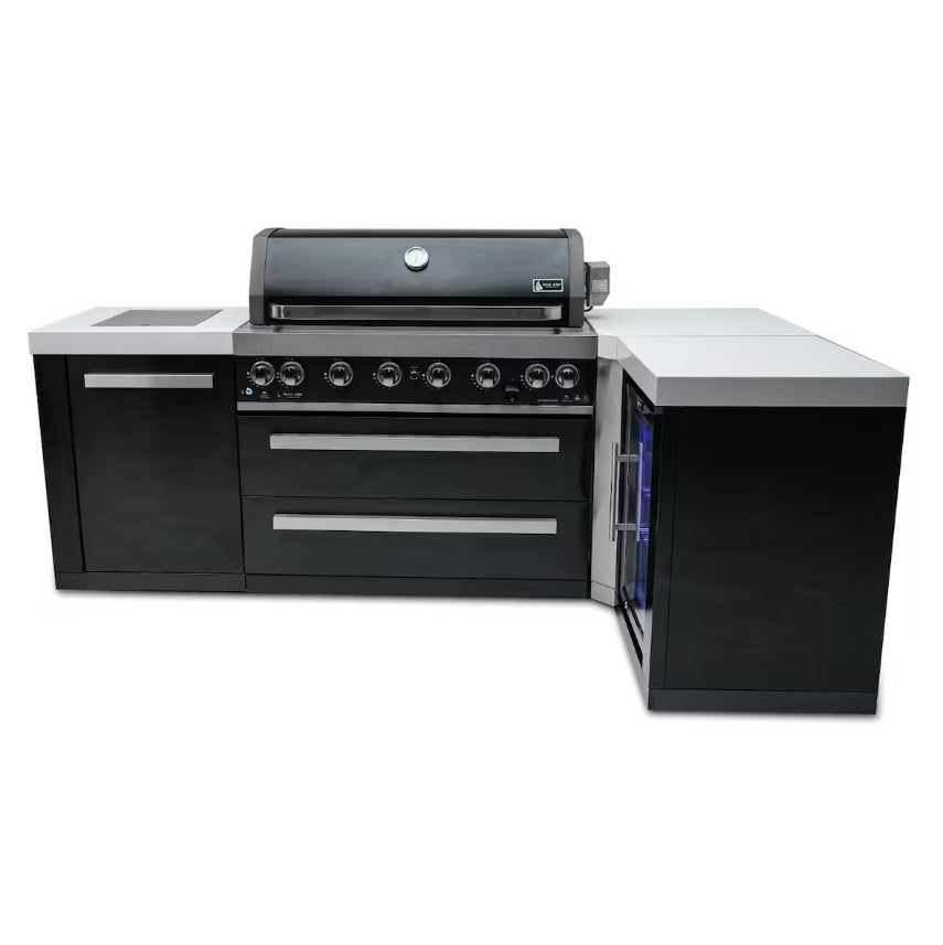 Mont Alpi Black Series 8.5 Ft L-Shaped Outdoor Kitchen
